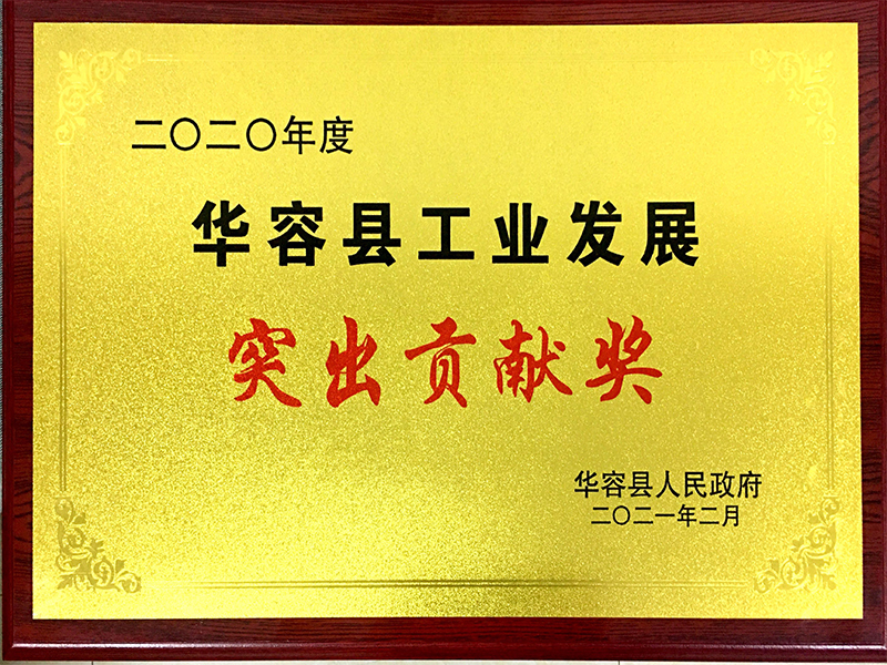 2021年華容縣工業(yè)發(fā)展突出貢獻(xiàn)獎(jiǎng)